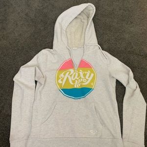 Roxy girl cream sweatshirt hoodie
